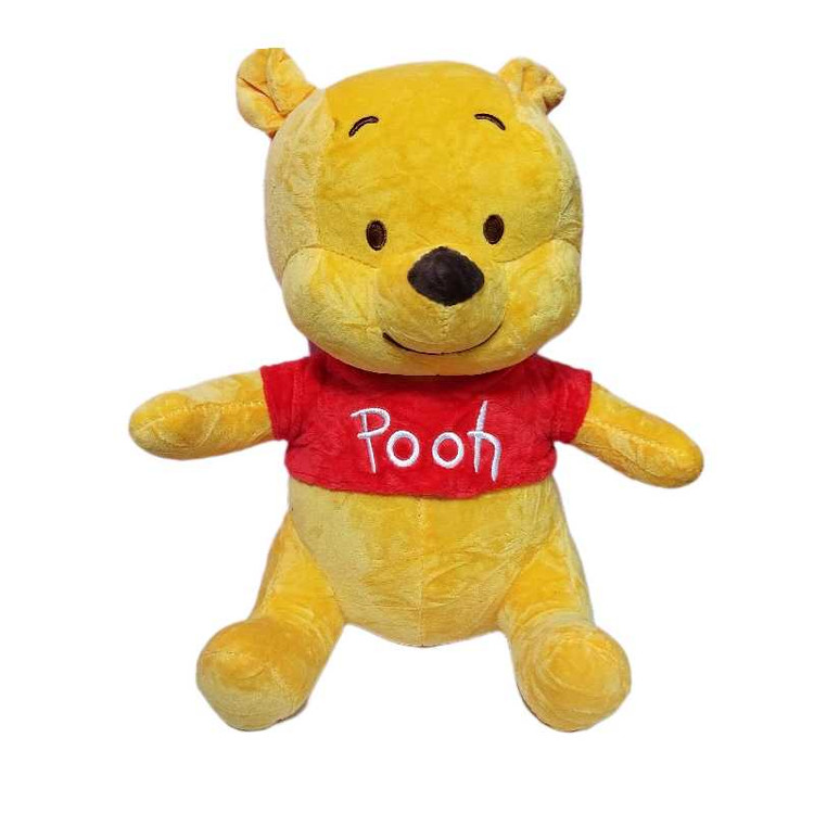 خرید عروسک خرس پو لباس قرمز اورجینال، نرم و ضد حساسیت، قابل شستشو، بهترین انتخاب برای سورپرایز تولد