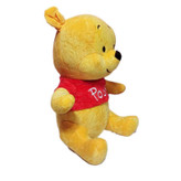 عروسک پولیشی خرس پو لباس قرمز اورجینال، وارداتی باکیفیت، نرم و ضد حساسیت، قابل شستشو با ماشین لباسشویی