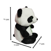 خرید عروسک پاندا پلاکدار اورجینال ۲۸ سانتیمتری، نرم و پولیشی با کیفیت بالا، تجربهای دوستداشتنی و خاص