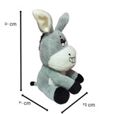 عروسک پولیشی الاغ خندان بزرگ وارداتی اورجینال، نرم و لطیف، مناسب کودکان، هدیهای دوستداشتنی و تجربهای شگفتانگیز