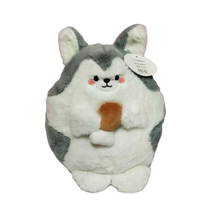 خرید عروسک هاسکی گوشت به دست اورجینال ۲۰ سانتیمتری، نرم و پولیشی وارداتی، ضد حساسیت و قابل شستشو، هدیهای خاص