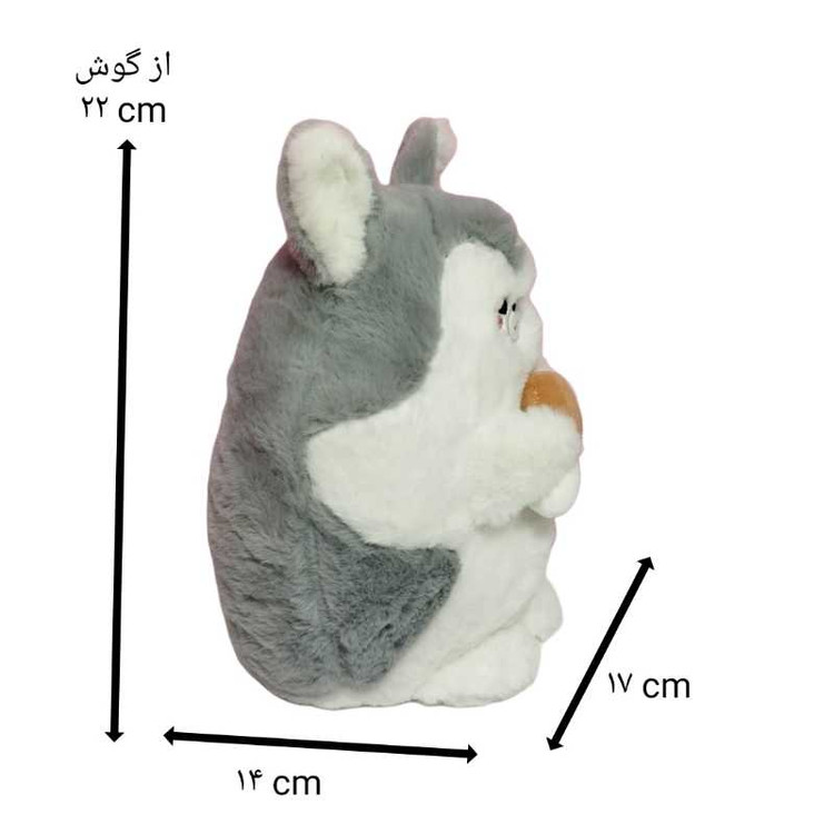 فروش عروسک هاسکی گوشت به دست اورجینال ۲۰ سانتیمتری، ضد حساسیت و قابل شستشو با پارچه پولیشی خارجی باکیفیت