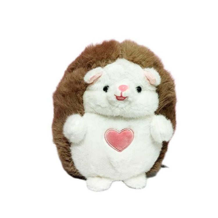 عروسک جوجه تیغی قلبی اورجینال، ارتفاع ۲۰ سانتیمتر، نرم و لطیف، ضد حساسیت و قابل شستشو