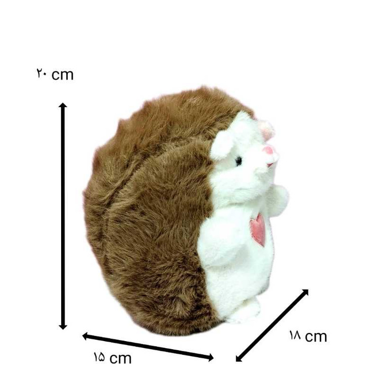 خرید عروسک جوجه تیغی قلبی اورجینال ۲۰ سانتیمتری، نرم و پولیشی وارداتی، ضد حساسیت و قابل شستشو