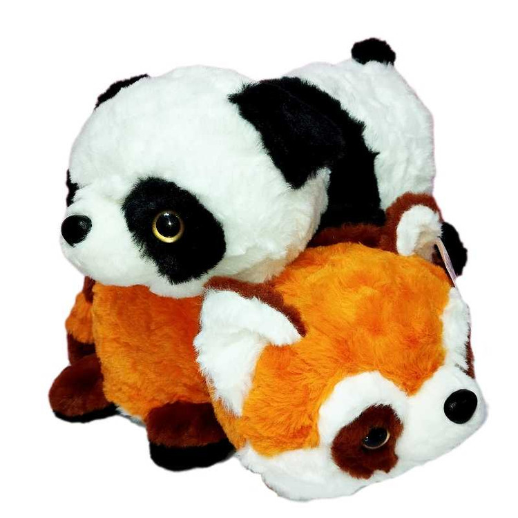 عروسک دوطرفه پاندا اورجینال پولیشی نرم و لطیف