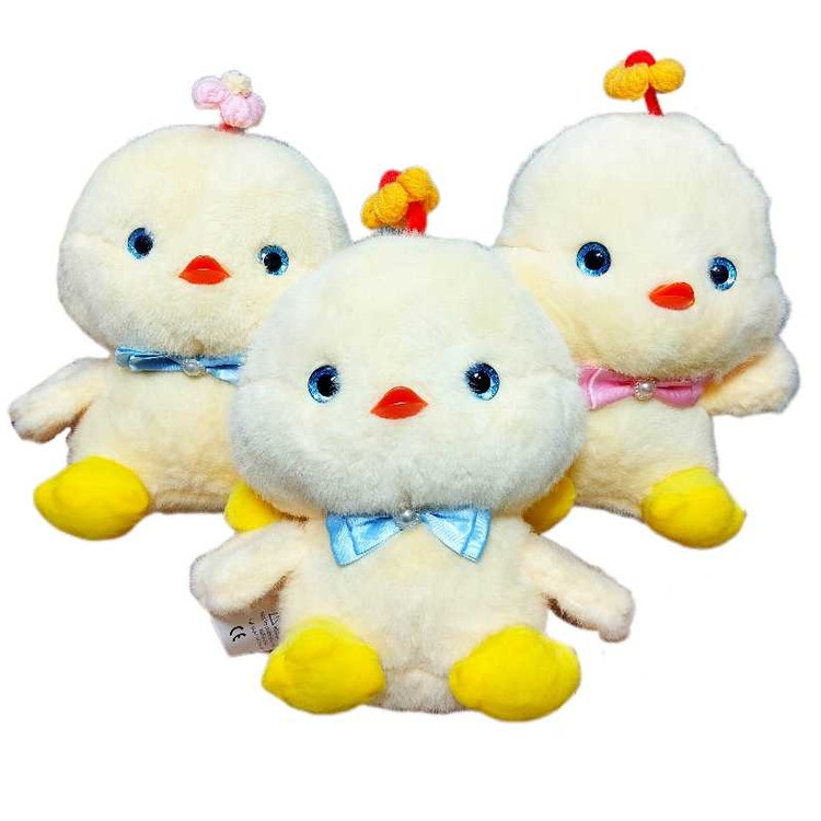 فروش عروسک جوجه گل به سر اورجینال ۲۰ سانتیمتر، ضد حساسیت و قابل شستشو با پارچه پولیشی خارجی