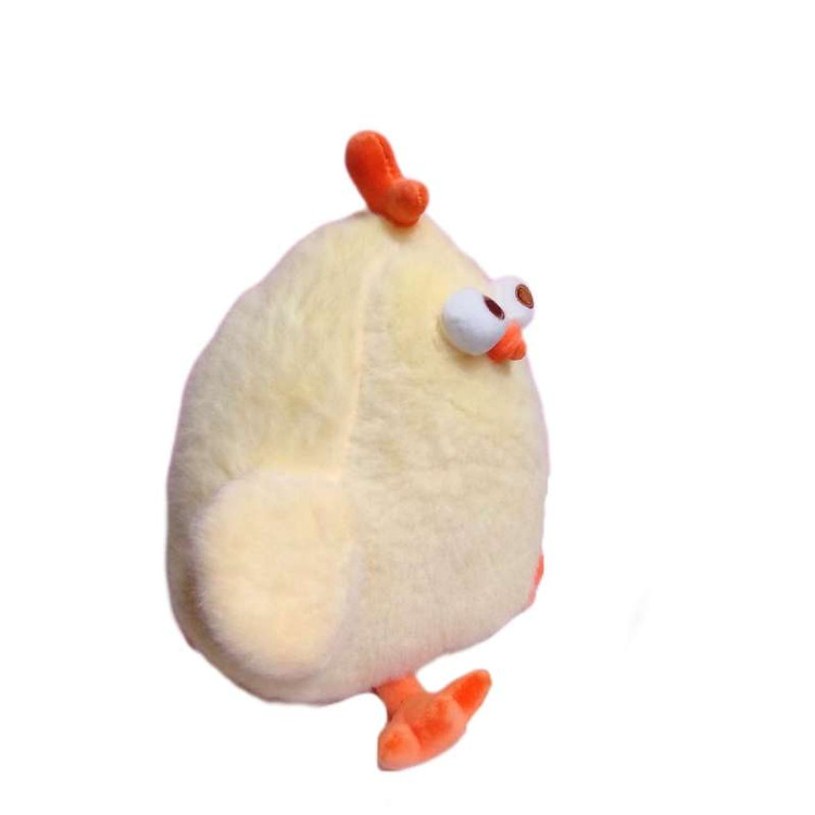 عروسک پولیشی جوجه با رنگ زرد دلنشین و طراحی فانتزی، مناسب برای دکور اتاق کودک