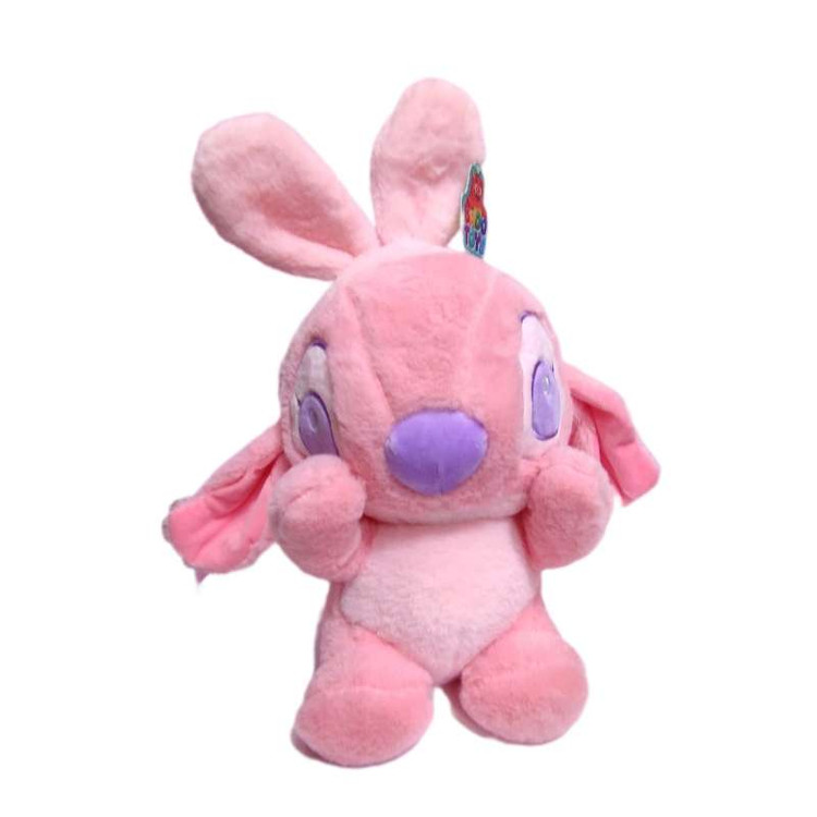 عروسک استیچ صورتی تلدار اورجینال با طراحی دخترانه و پارچه نرم، مناسب برای هدیه کودک