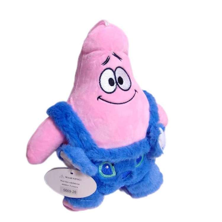 عروسک پاتریک با لباس استیچ، طراحی کارتونی جذاب مناسب برای خواب و بازی کودکانه