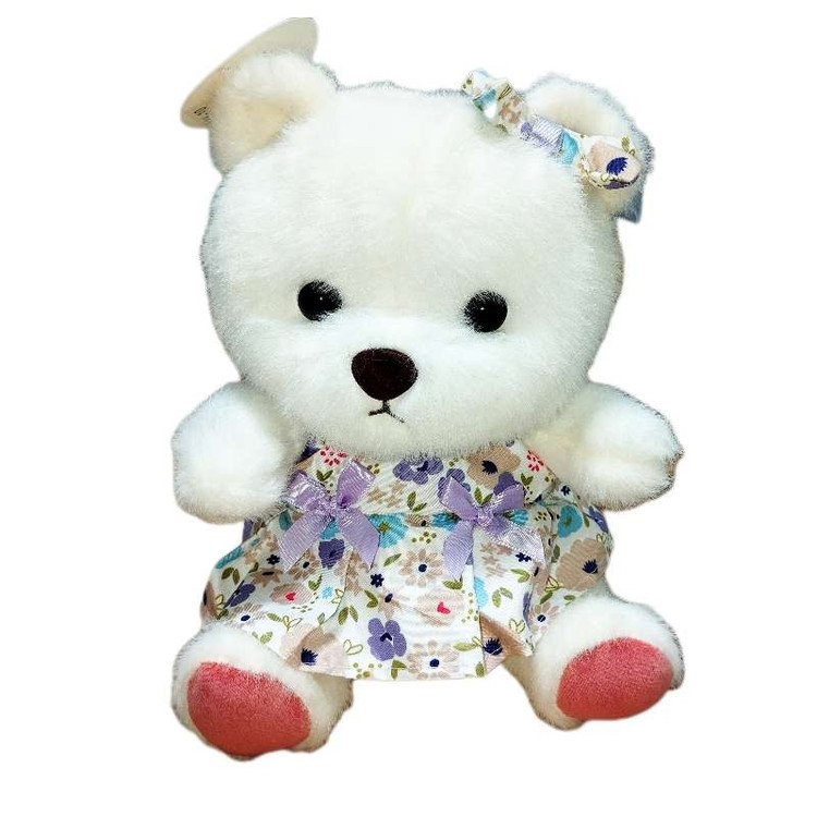 خرس اورجینال با پارچه ضد حساسیت و دامن رز بنفش، همراهی دلنشین برای کودک در لحظات خاص