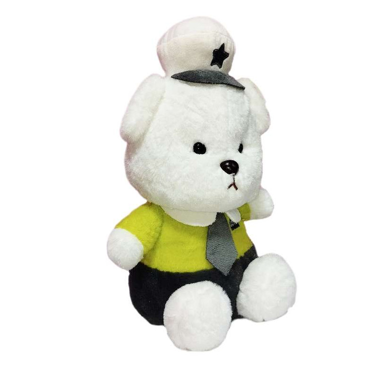 خرس اورجینال با پارچه ضد حساسیت و لباس پلیس، همراهی دلنشین برای کودک در بازی