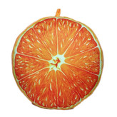 کوسن پرتقالی بزرگ با طراحی فانتزی و رنگ شاد، مناسب برای دکور منزل و اتاق کودک