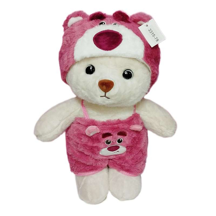 عروسک خرس لاتسو ۳۵ با لباس شخصیت کارتونی، مناسب برای هدیه و دکور اتاق کودک