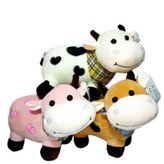 گاو پولیشی لطیف با طراحی قلبی و رنگ کرمی، انتخابی خاص برای بازی و آرامش کودک