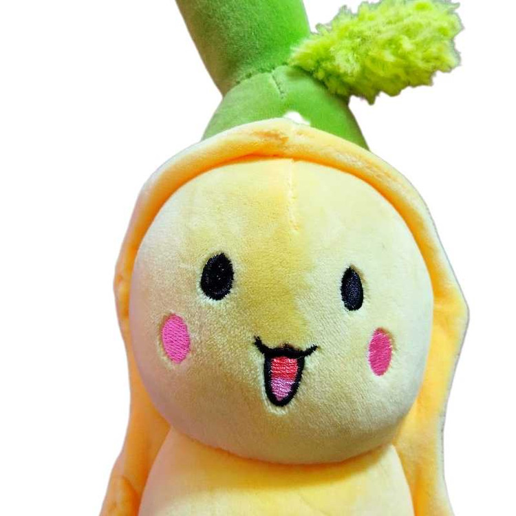 نمای نزدیک پارچه نانو لطیف عروسک نخودفرنگی، دوخت تمیز