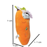 خرید عروسک دخترانه هویجی نانو، مناسب برای بالش و تخت